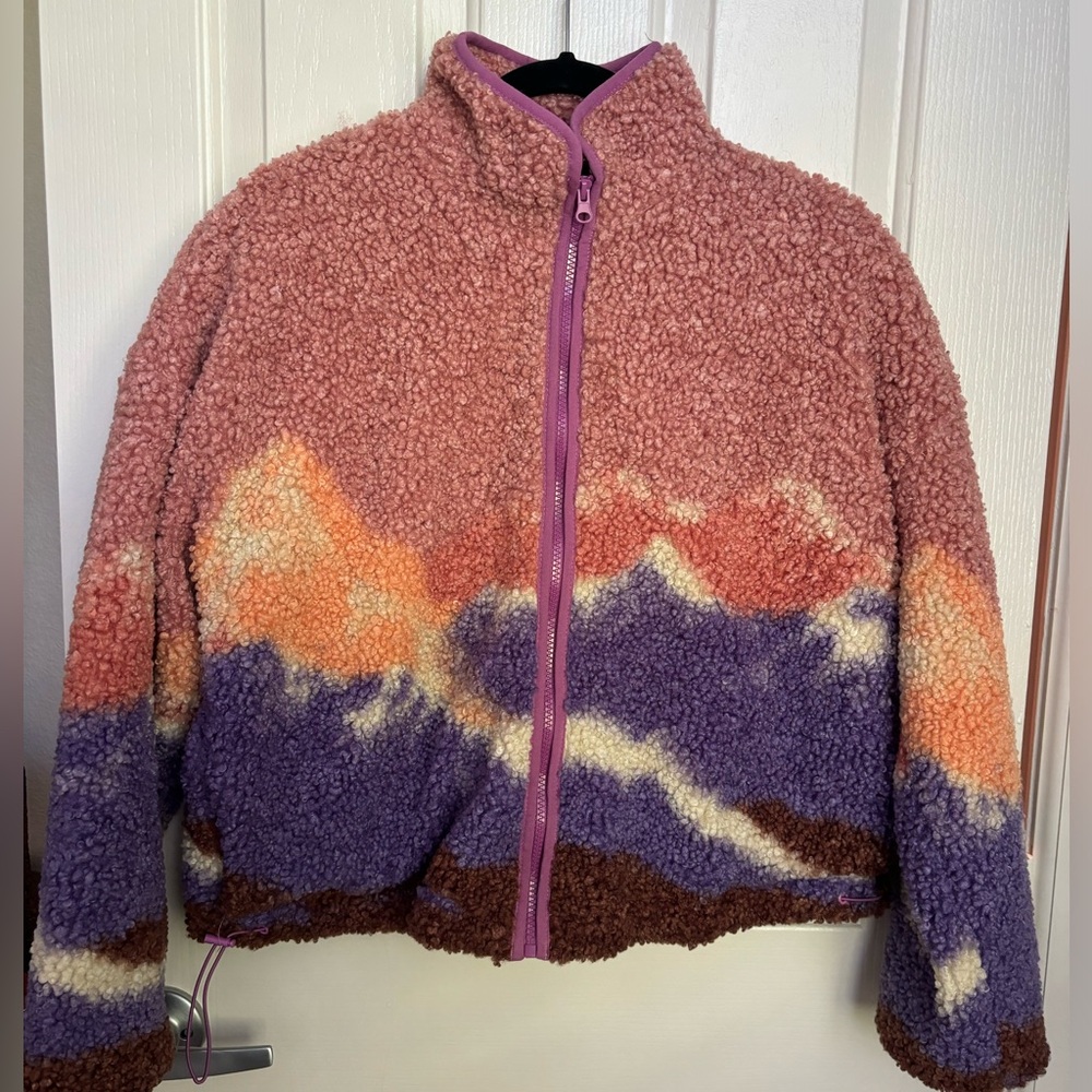 Wild Fable Sherpa Pink Mountain Zip-up Jacket